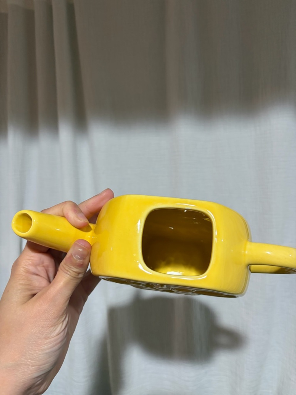 NWOT Whimsical Sun Ceramic Plant Watering Can - Picture 3 of 4